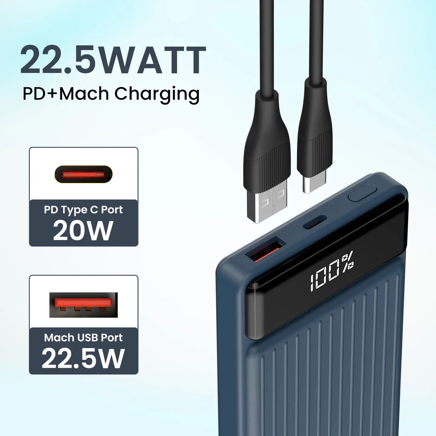 PORTRONICS Luxcell B Powerbank 10000 mAH | BIS Certified | Compact |Dual Port - | Buy Online at Shwetha Computers