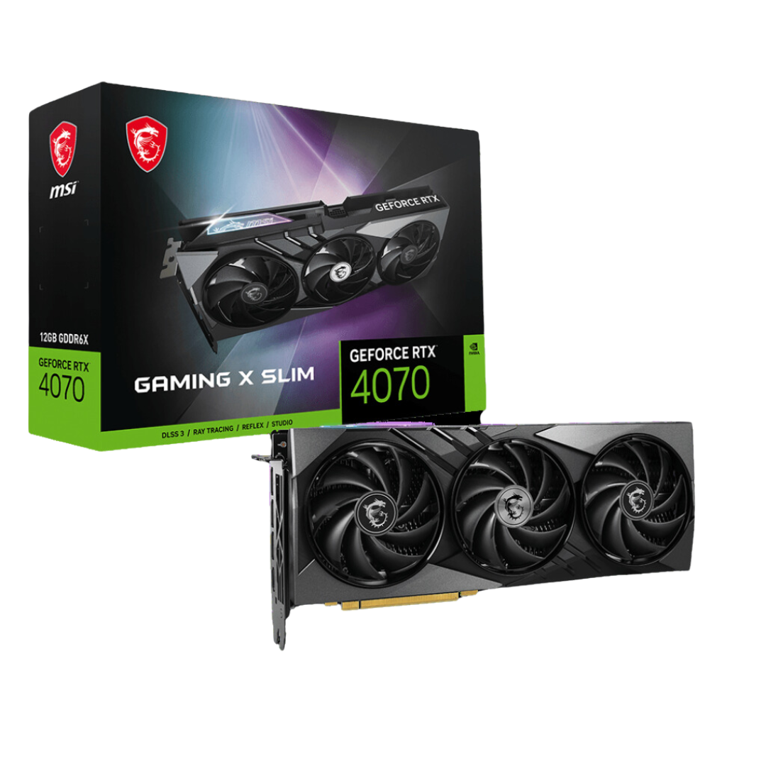 MSI GeForce RTX 4070 GAMING X SLIM 12GB GDDR6X Graphic Card