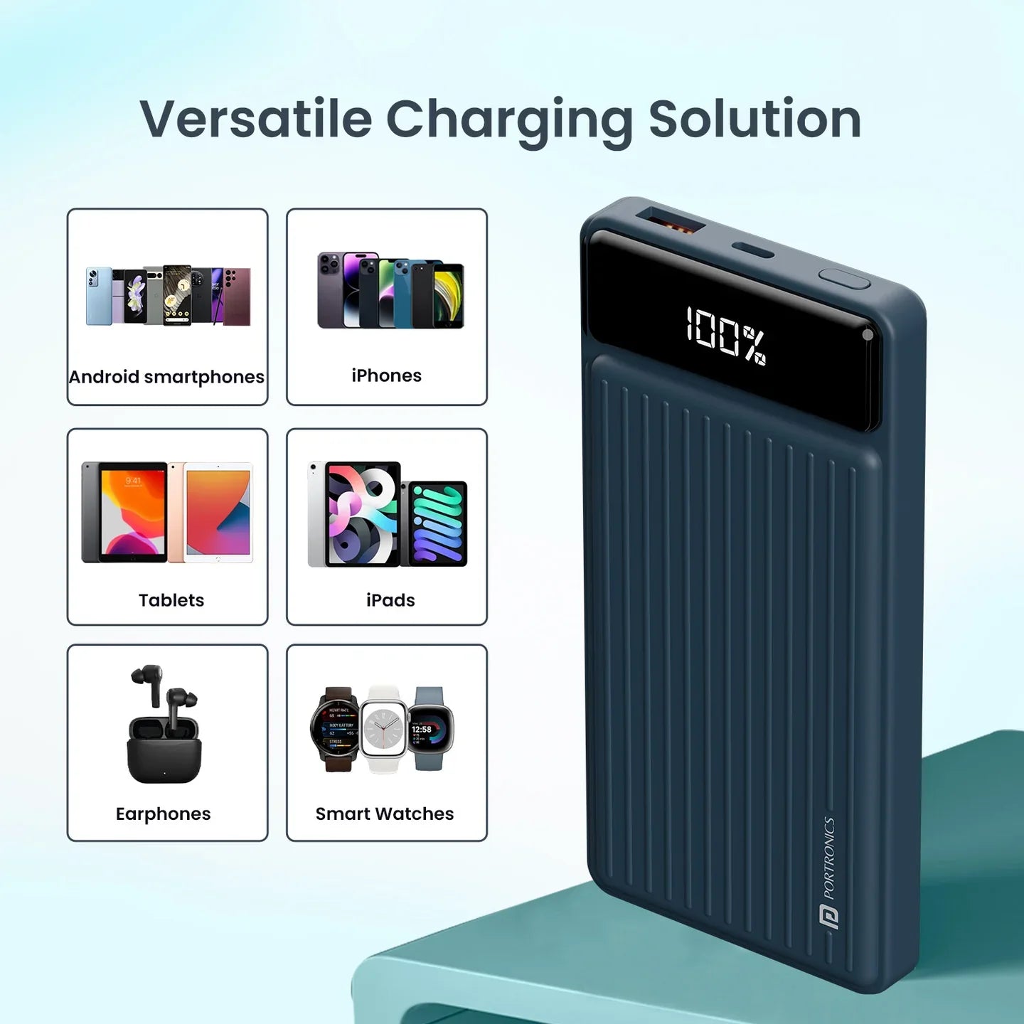 PORTRONICS Luxcell B Powerbank 10000 mAH | BIS Certified | Compact |Dual Port - | Buy Online at Shwetha Computers