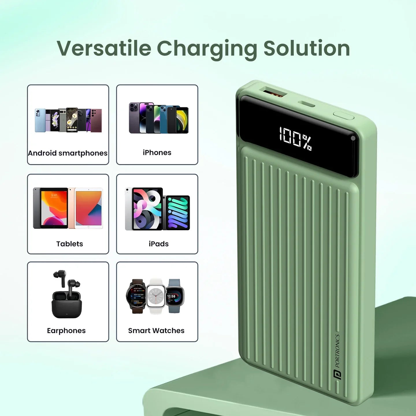 PORTRONICS Luxcell B Powerbank 10000 mAH | BIS Certified | Compact |Dual Port - | Buy Online at Shwetha Computers