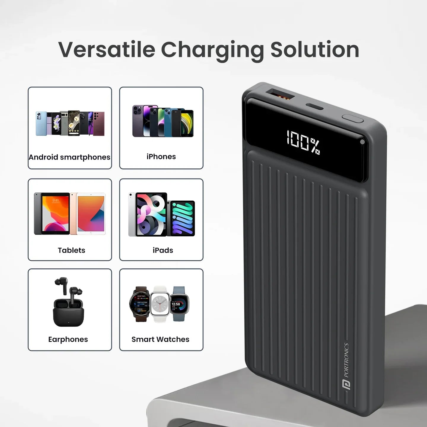 PORTRONICS Luxcell B Powerbank 10000 mAH | BIS Certified | Compact |Dual Port - | Buy Online at Shwetha Computers