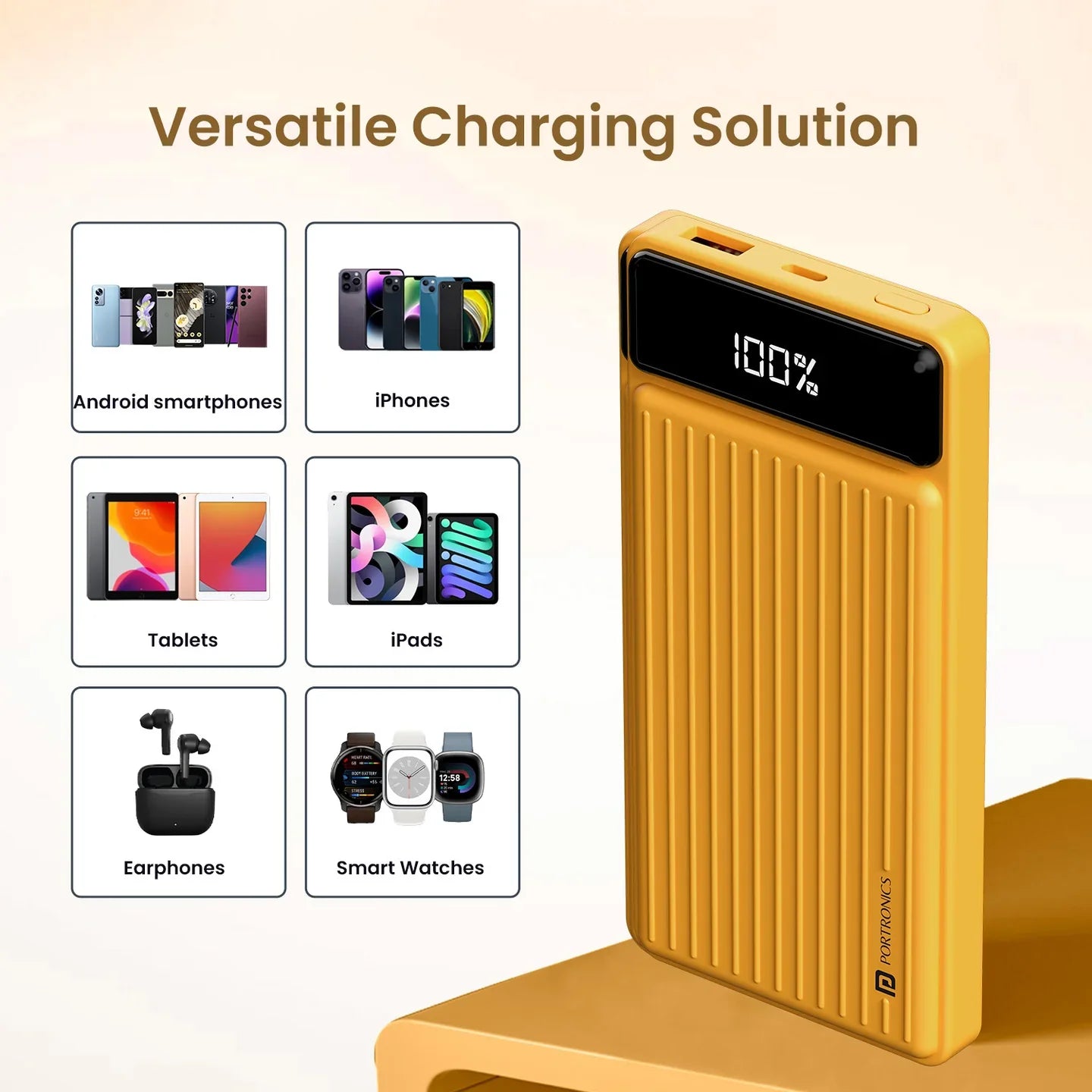 PORTRONICS Luxcell B Powerbank 10000 mAH | BIS Certified | Compact |Dual Port - | Buy Online at Shwetha Computers