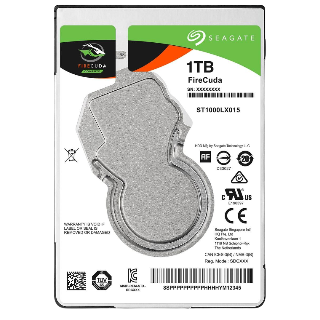 Seagate FireCuda 1TB 2.5 Inch SATA 6GB/s SSHD for Gaming PC - ST1000LX015