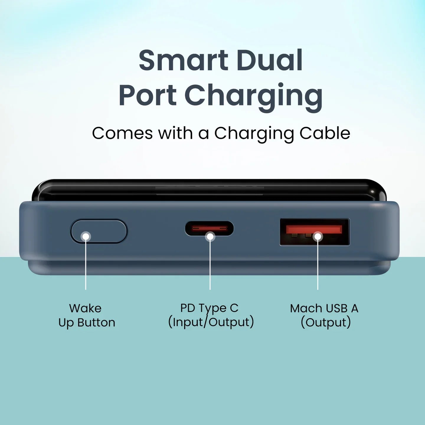 PORTRONICS Luxcell B Powerbank 10000 mAH | BIS Certified | Compact |Dual Port - | Buy Online at Shwetha Computers
