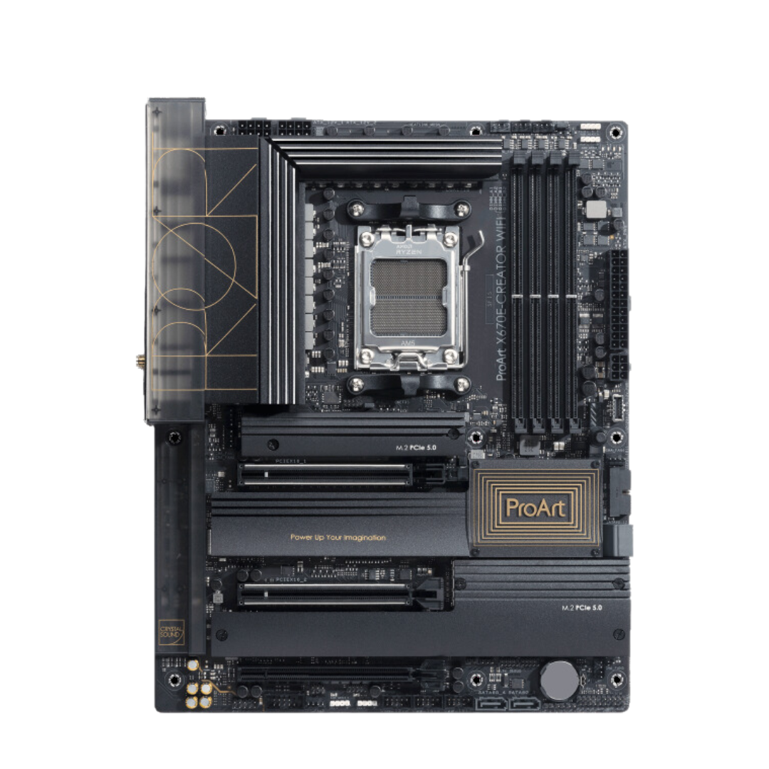 Asus ProArt X670E Creator WiFi Motherboard with AMD Socket AM5 and AMD X670 Chipset
