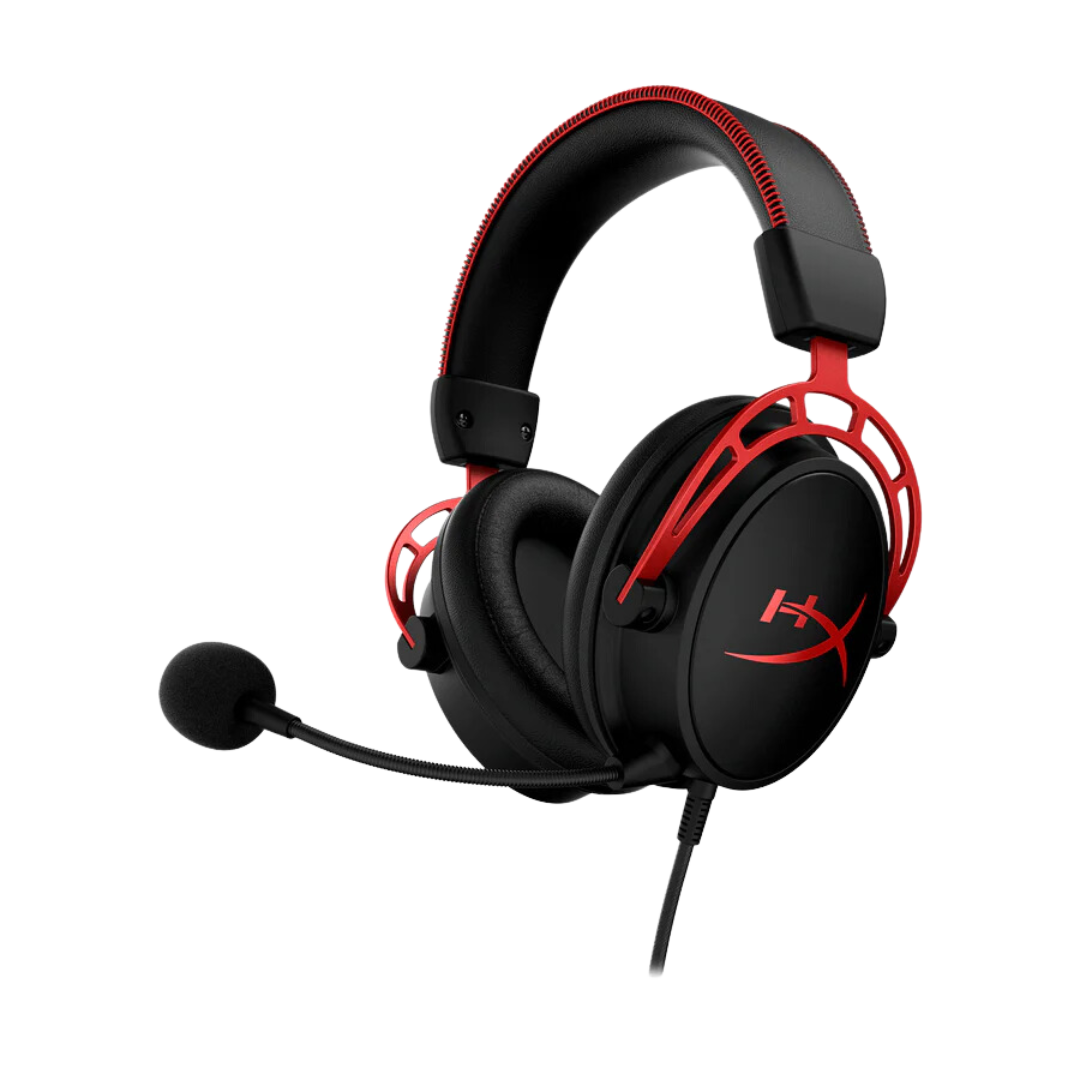 HyperX Cloud Alpha 50mm Neodymium Gaming Headset - Black-Red