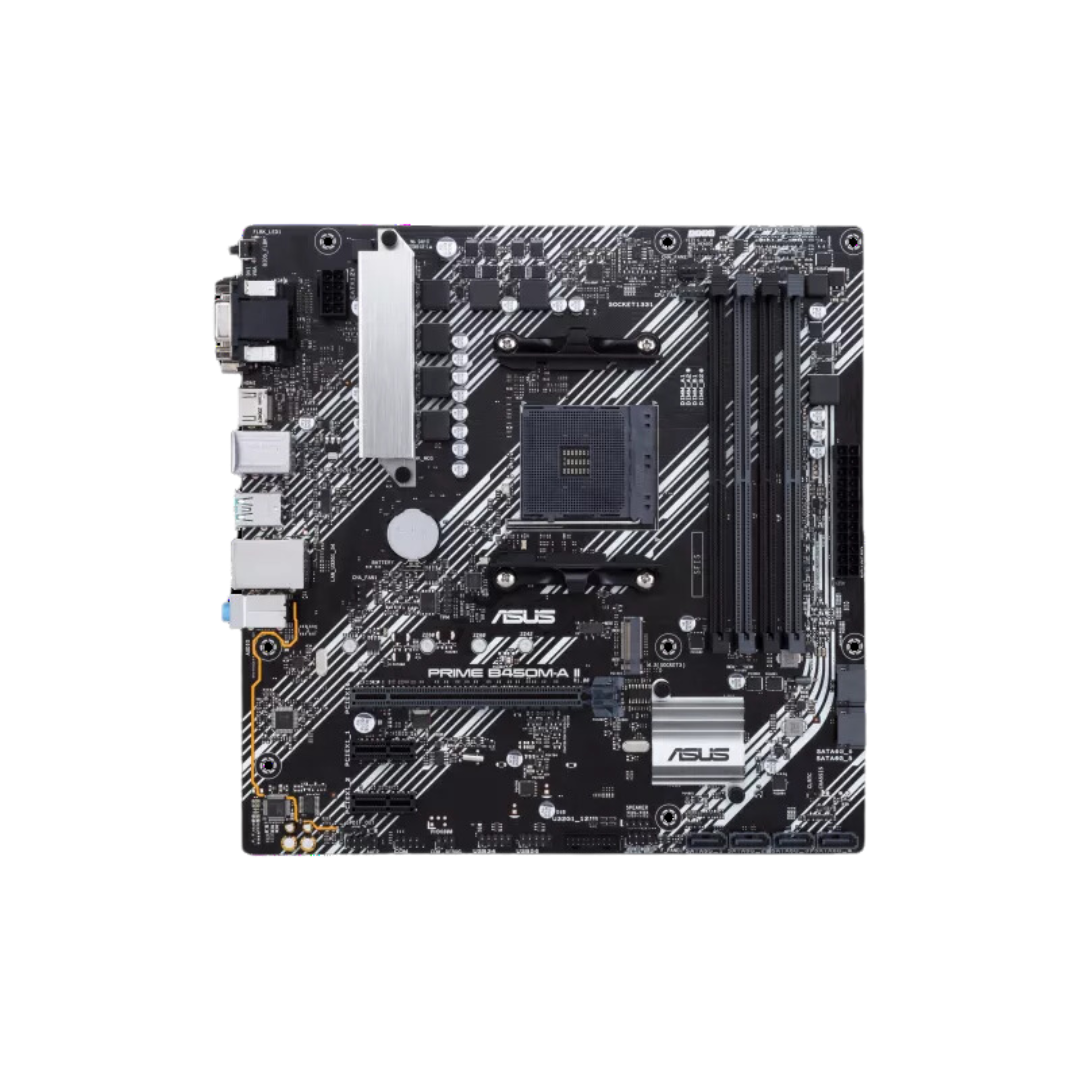 ASUS B450 MA PRIME II Motherboard for 3rd/2nd/1st Gen AMD Ryzen CPUs
