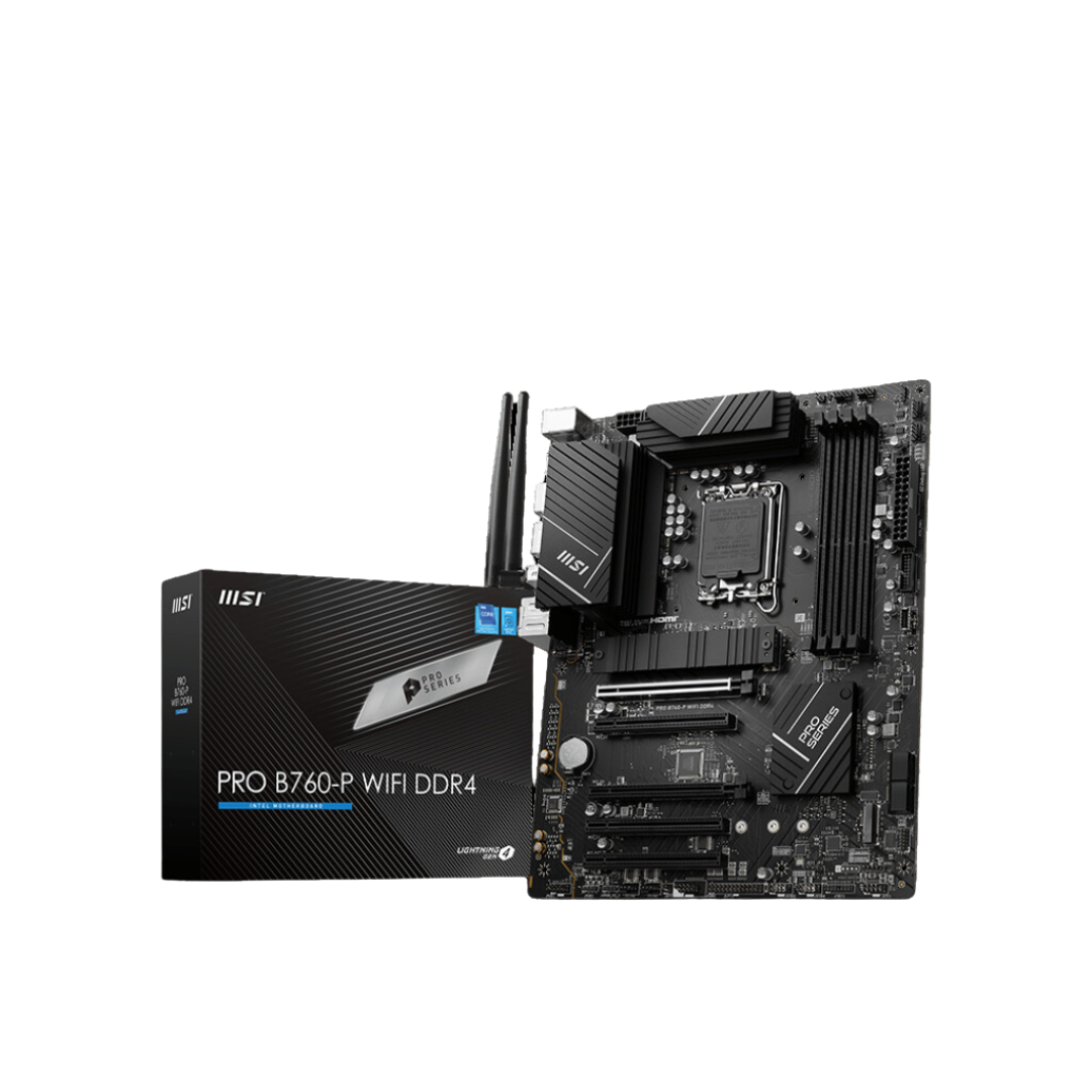 MSI PRO B760-P WIFI DDR4 Motherboard with Intel B760 Chipset and 2.5G LAN