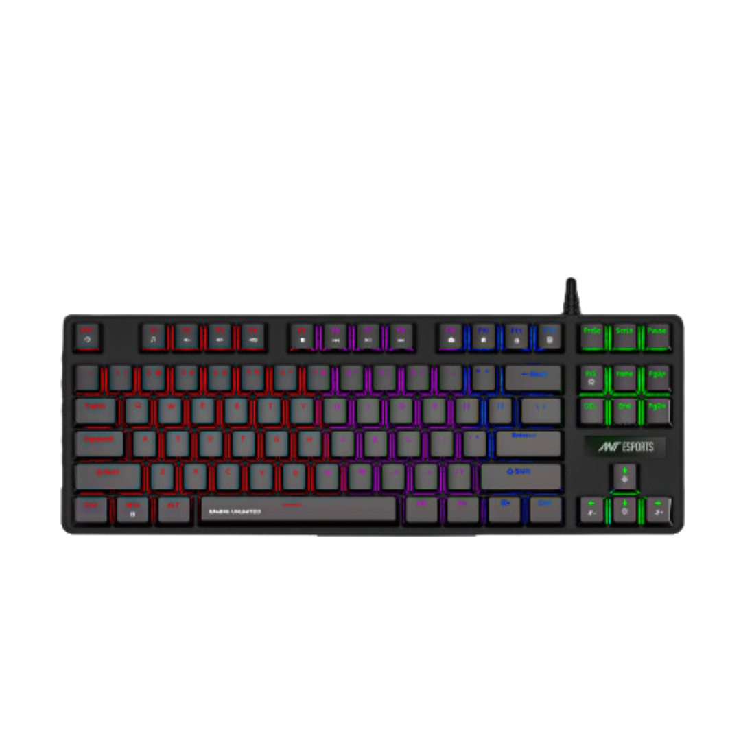 Ant Esports MK1000 TKL Mechanical RGB Gaming Keyboard Aluminum ABS 87 keys USB Win10 Support 1 Year Warranty