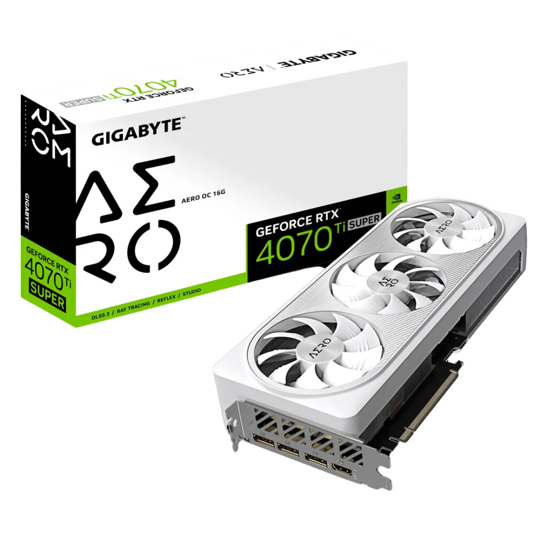 Gigabyte GeForce RTX 4070 Ti SUPER AERO OC 16G - 8448 CUDA Cores, 16GB GDDR6X, PCIe 4.0