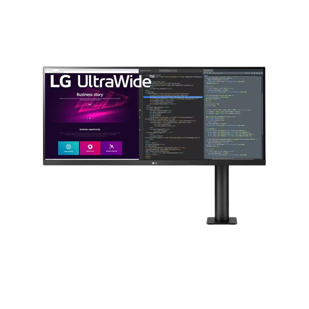 LG 34WN780 34 Inch IPS Ultrawide QHD Monitor 2 HDMI/DP/Type-C/7W Speaker/Tilt/Height Adjust