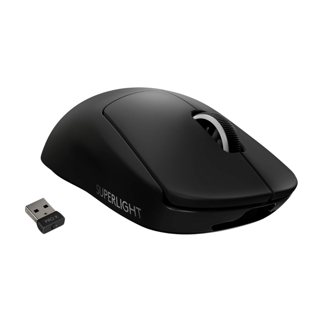 Logitech G Pro X Superlight Wireless Gaming Mouse (Black) - Lightweight 63g, HERO Sensor, 25,600 DPI