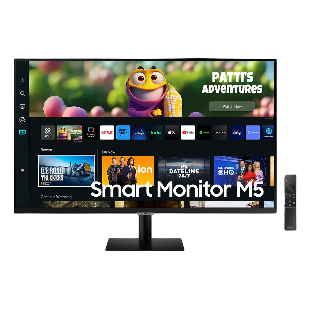 Samsung LS27CM500EWXXL 27" Smart Monitor with 1 Billion Color, HDR10, WIFI, Bluetooth, Spk10W, Office365, Apple Airplay, Google duo