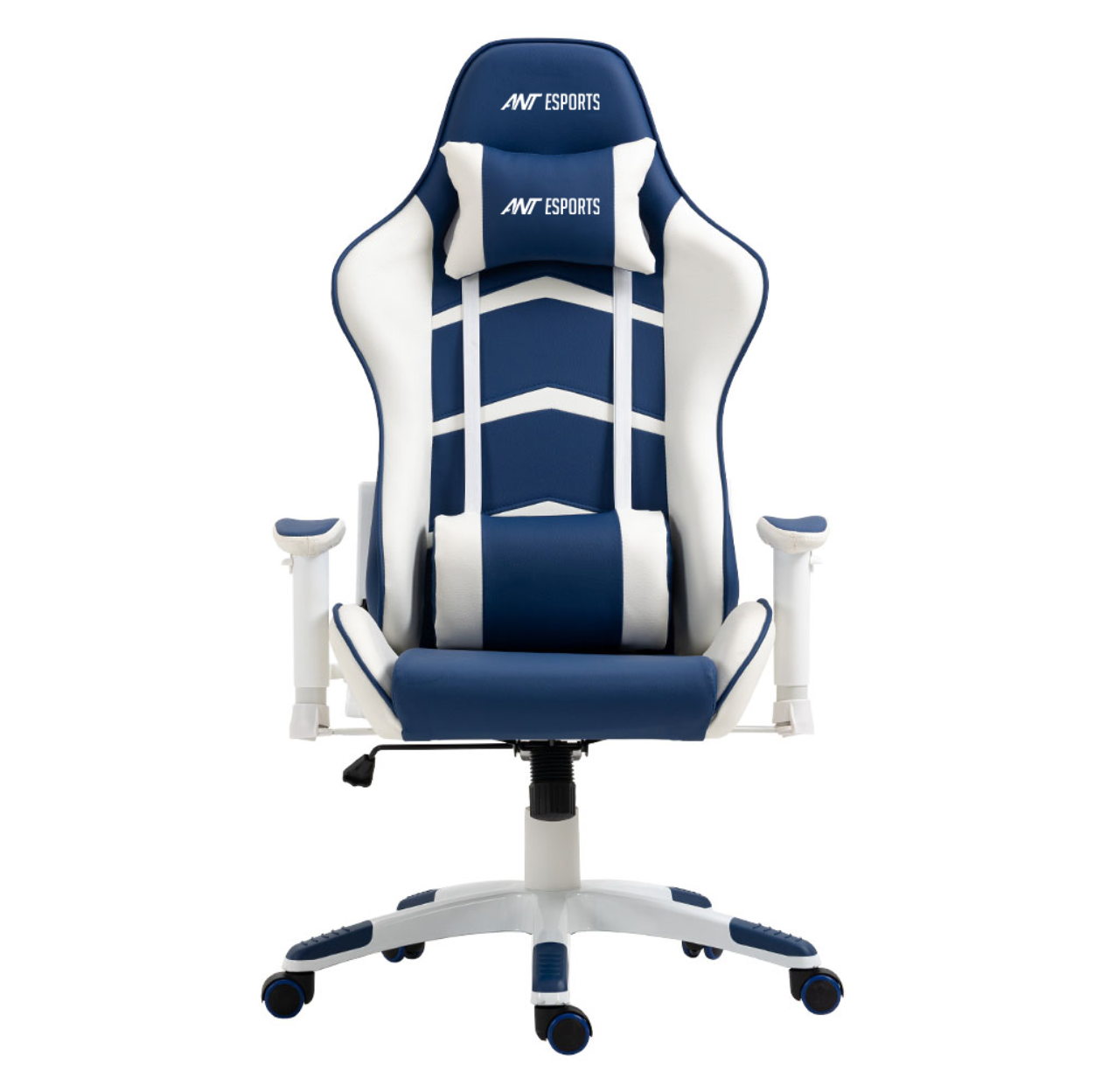 Ant Esports 9077 Adjustable Ergonomic Gaming Chair (White & Blue)