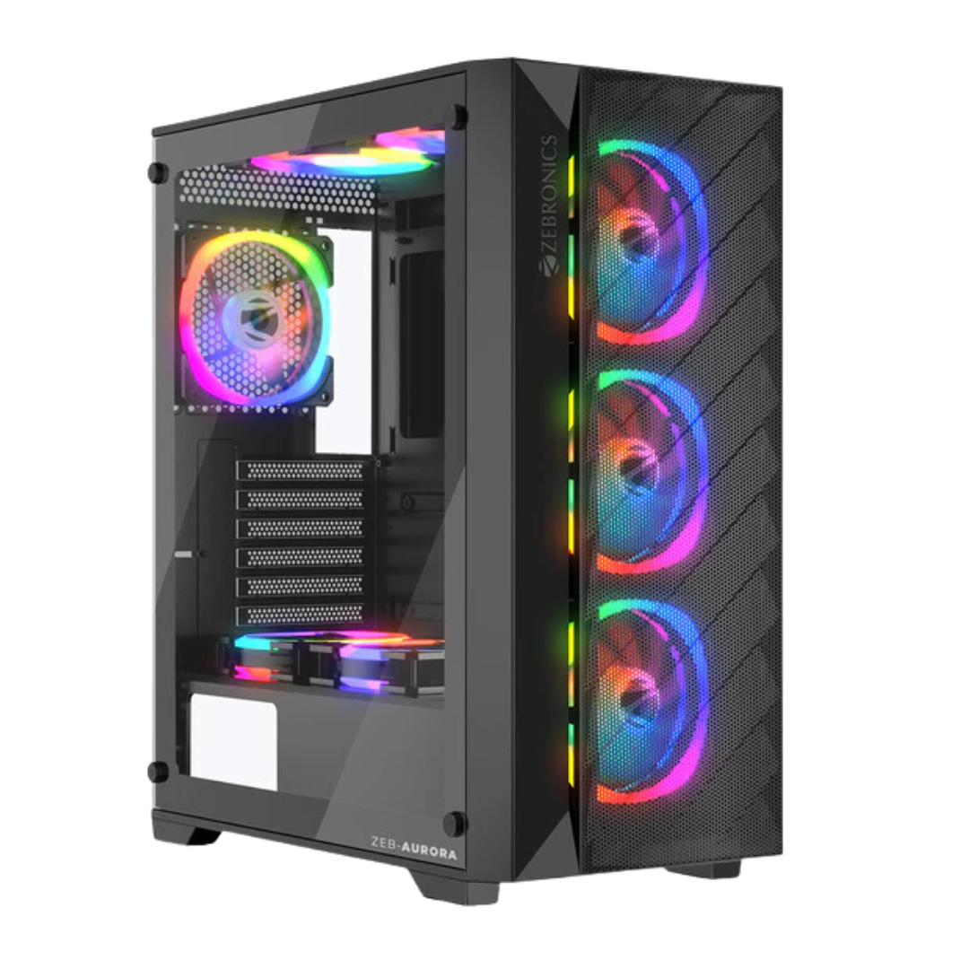 Zebronics Aurora ATX/mATX/ITX Mid Tower Computer Case