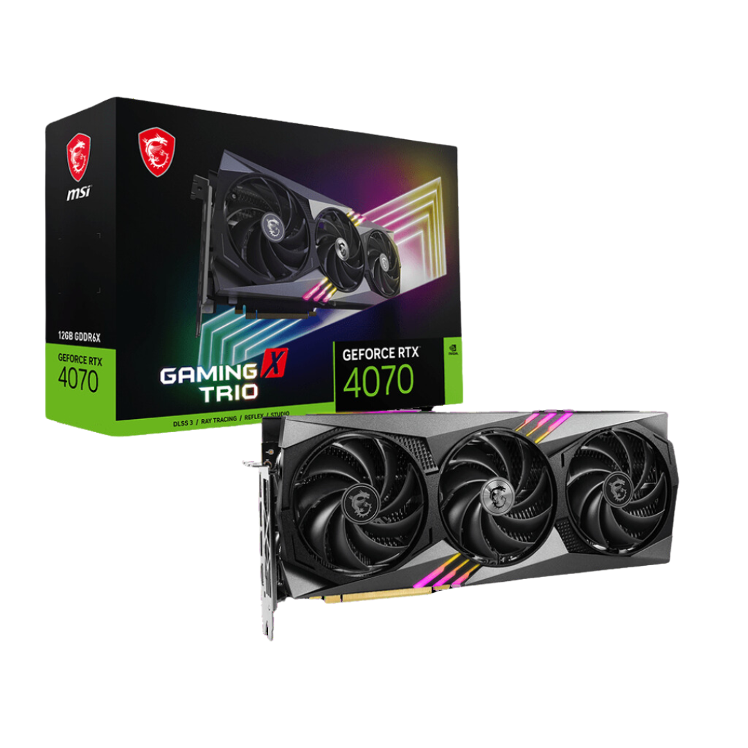 MSI GeForce RTX 4070 GAMING X TRIO 12G Graphics Card