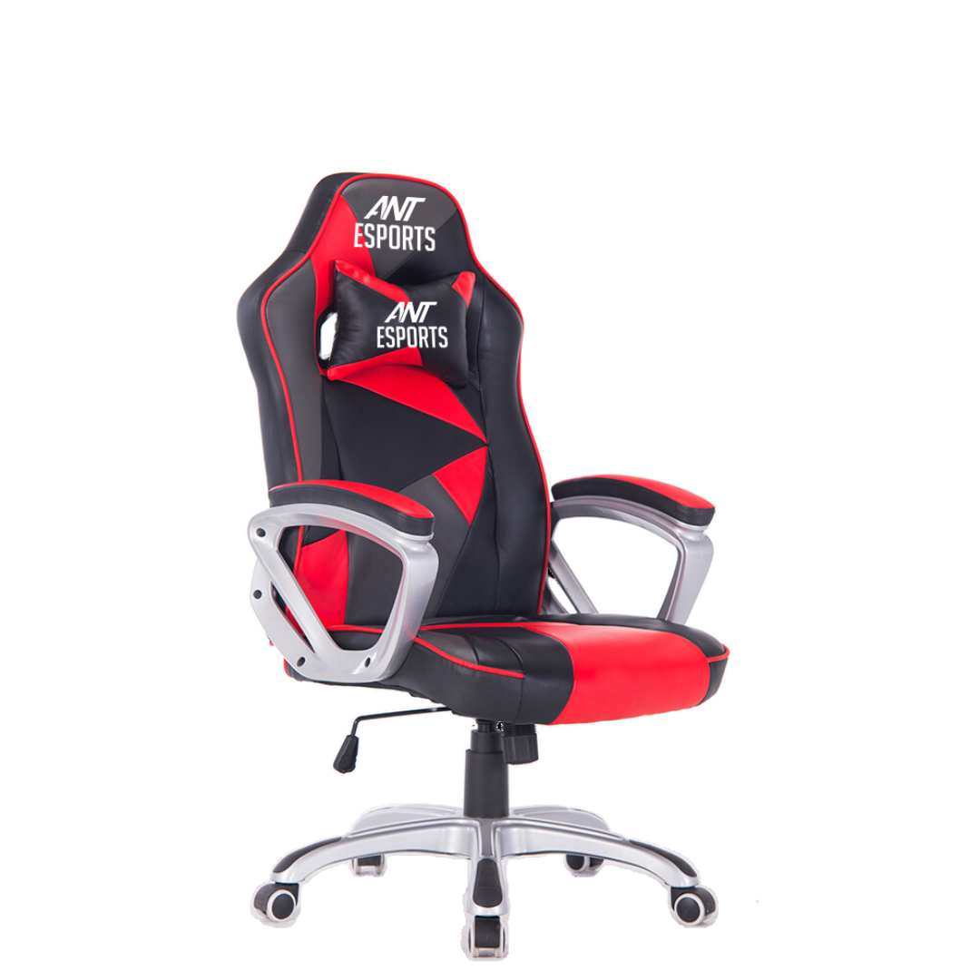 Ant Esports 8077-RED Gaming Chair with Metal Frame and Butterfly Mechanism, 90-135 Degree Adjustable Backrest