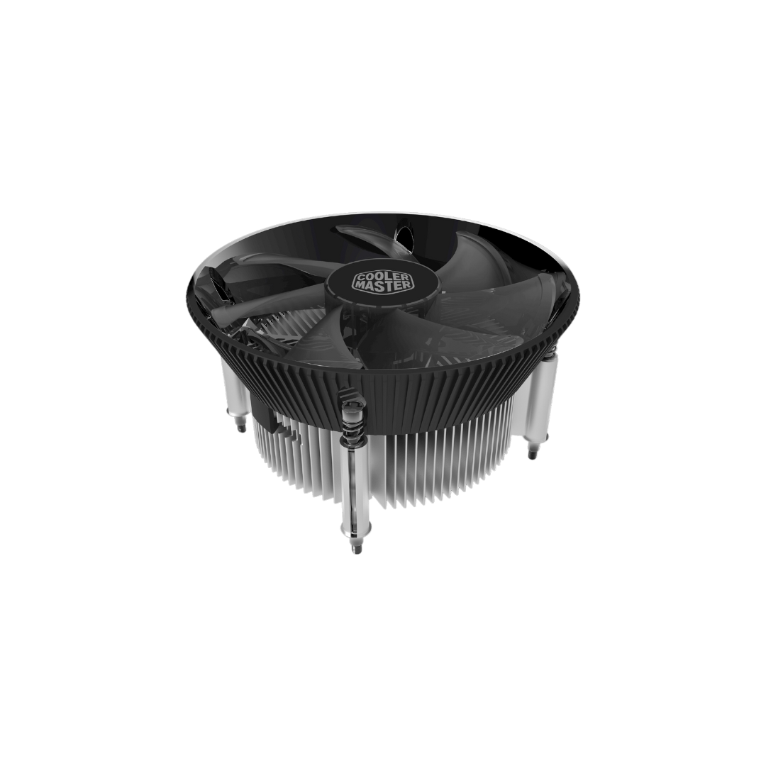 Cooler Master I70 AIR Cooler - LGA1200, Aluminum, 1800 RPM, 37 CFM, 28 dBA