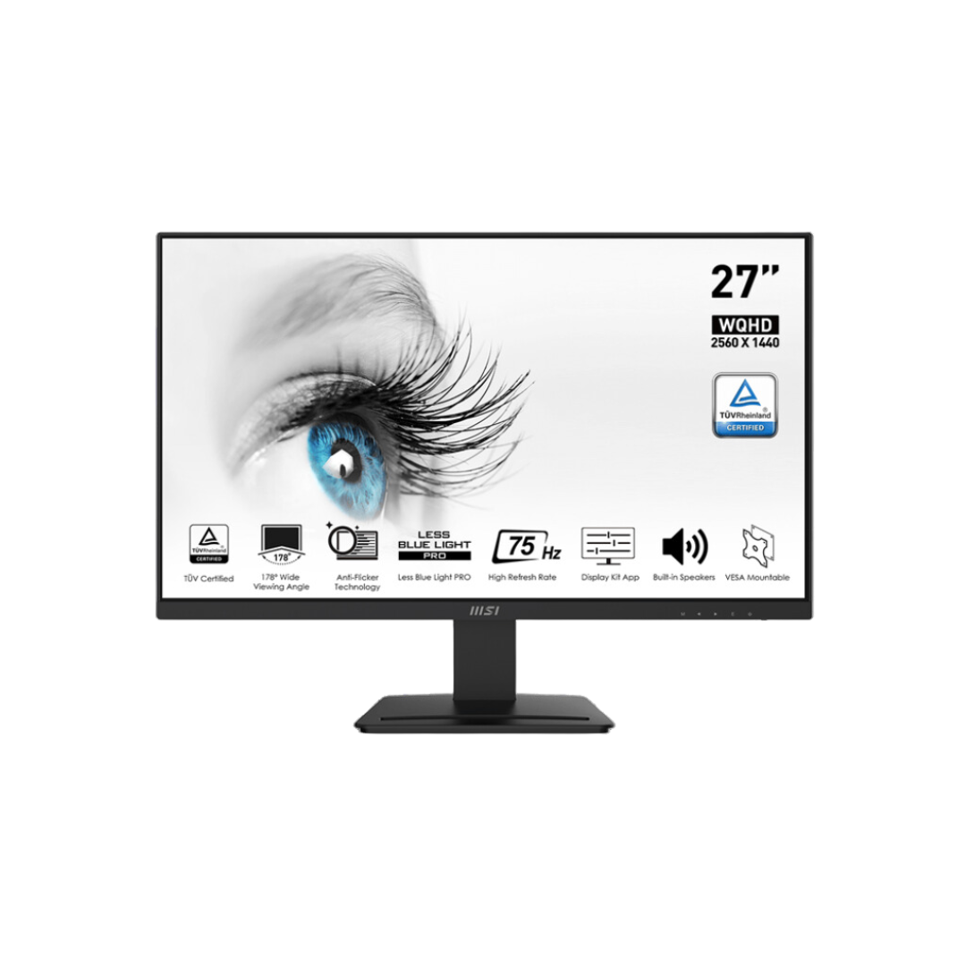 MSI PRO MP273QV 27" WQHD Gaming Monitor, 75Hz Refresh Rate