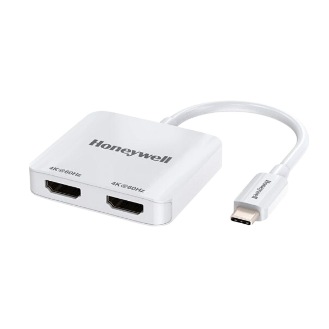 Honeywell Type C to Dual HDMI Adapter - 3 Year Warranty, Compact Design, 4K Resolution Support