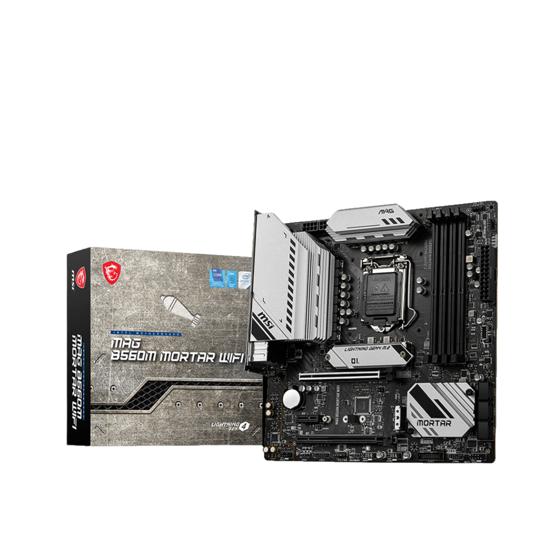 MSI MAG B560M MORTAR WIFI Intel B560 Chipset 6 SATAIII 2.5G LAN WiFi 6E AX210 M-ATX Motherboard