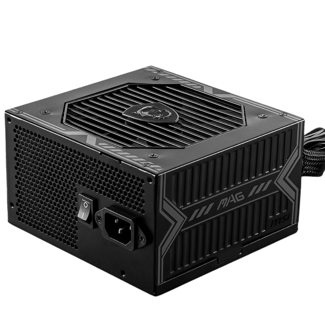 MSI MAG A650BN 650W Power Supply, 80 PLUS Bronze, Active PFC, 120mm Fan Size