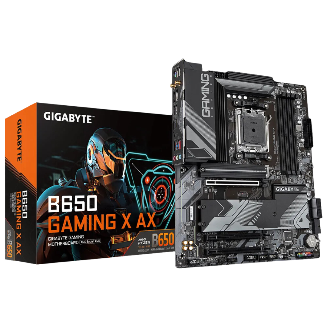 Gigabyte B650 GAMING X AX Motherboard with AMD B650 Chipset, DDR5 8000(OC) Memory Support, and PCIe 4.0 x16 Slot