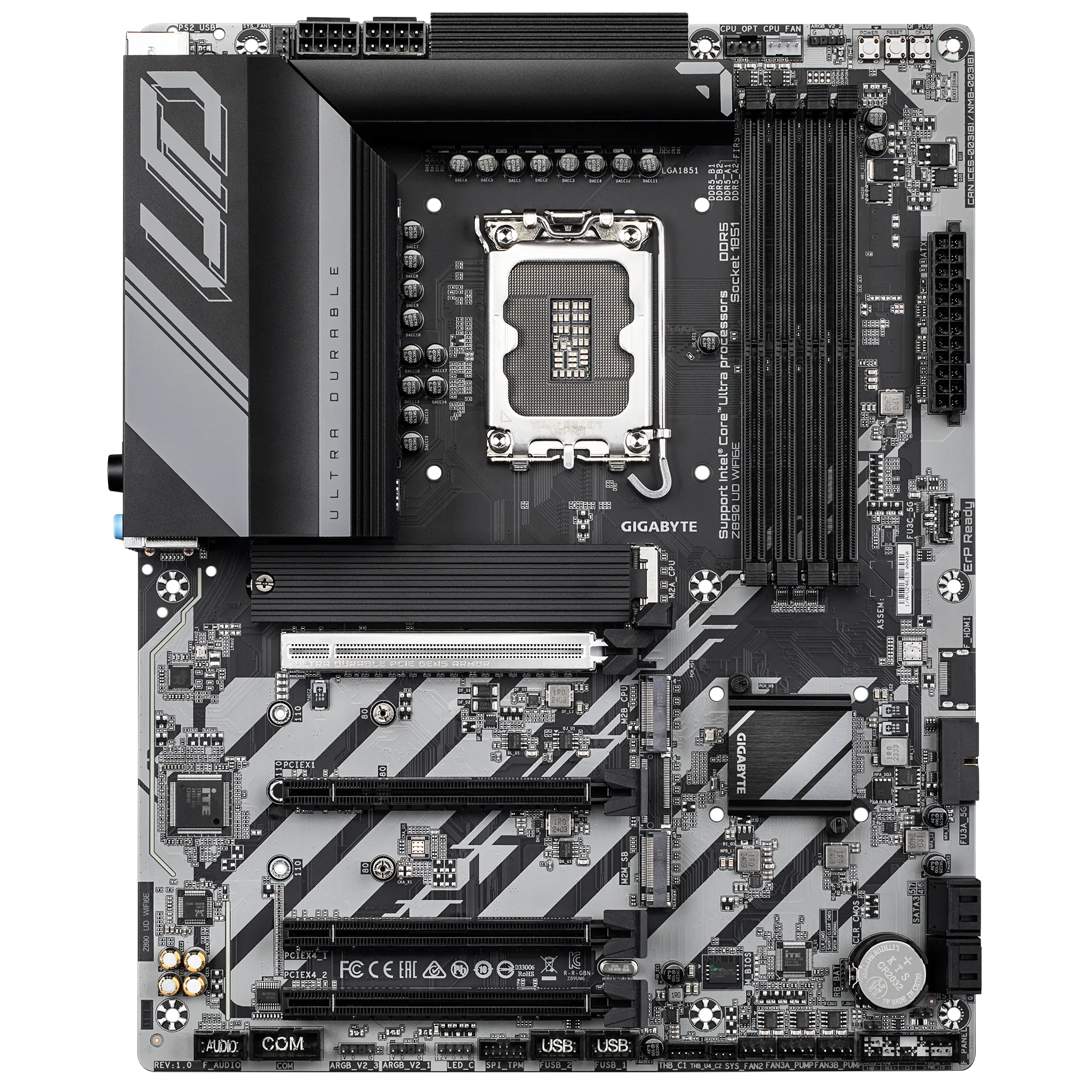 Gigabyte Z890 UD WIFI6E LGA 1851 ATX Motherboard (Matte Black)