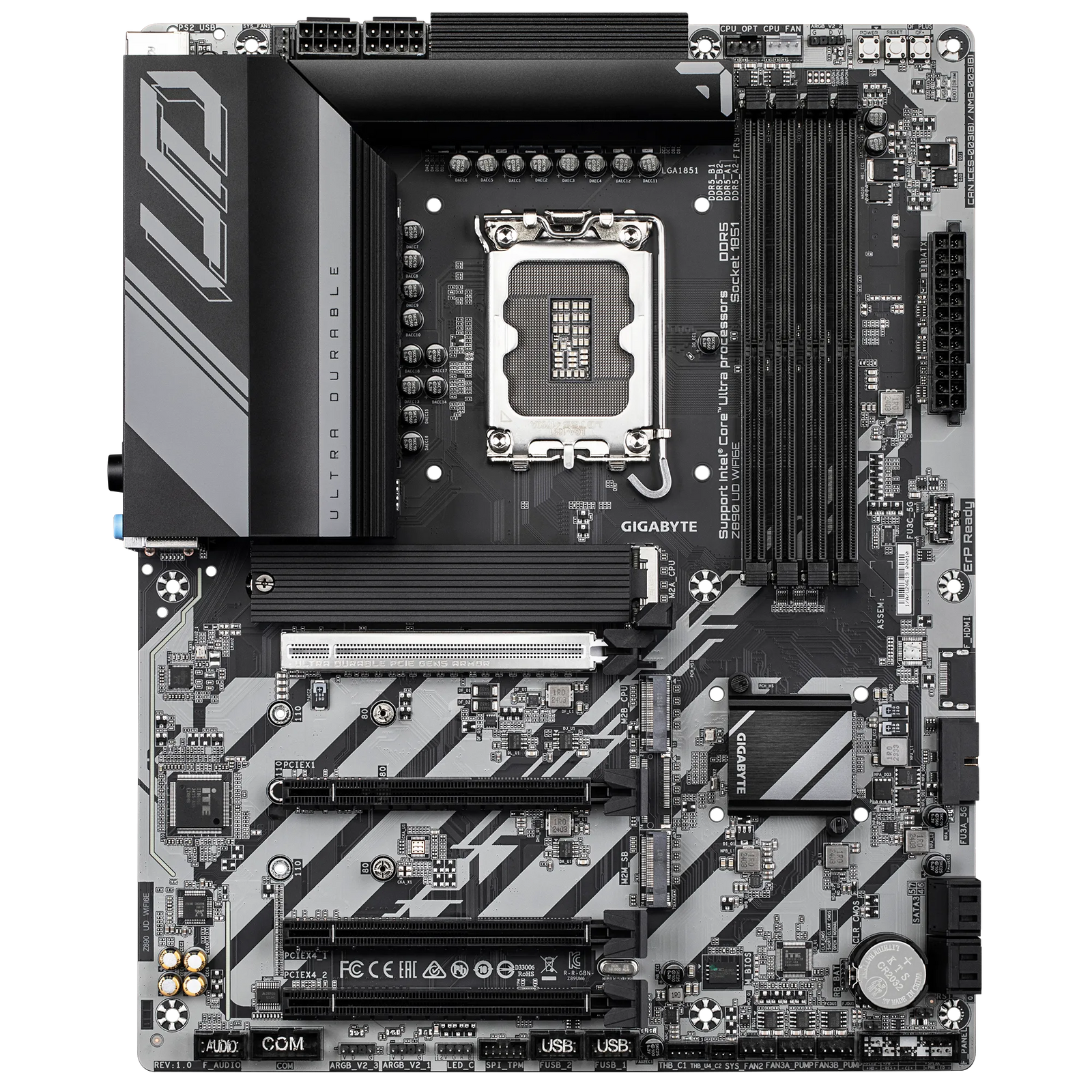 Gigabyte Z890 UD WIFI6E LGA 1851 ATX Motherboard (Matte Black)