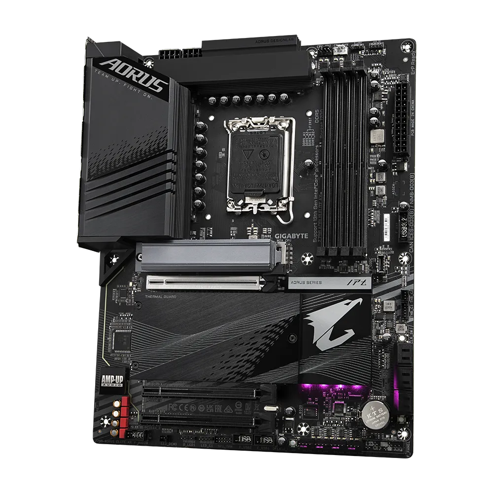 Gigabyte Z790 AORUS ELITE AX DDR5 ATX Motherboard - LGA1700, Intel Z790, DDR5 7600(O.C.), WiFi 6E, PCIe 5.0, USB 3.2 Gen 2x2, Windows 11 Support