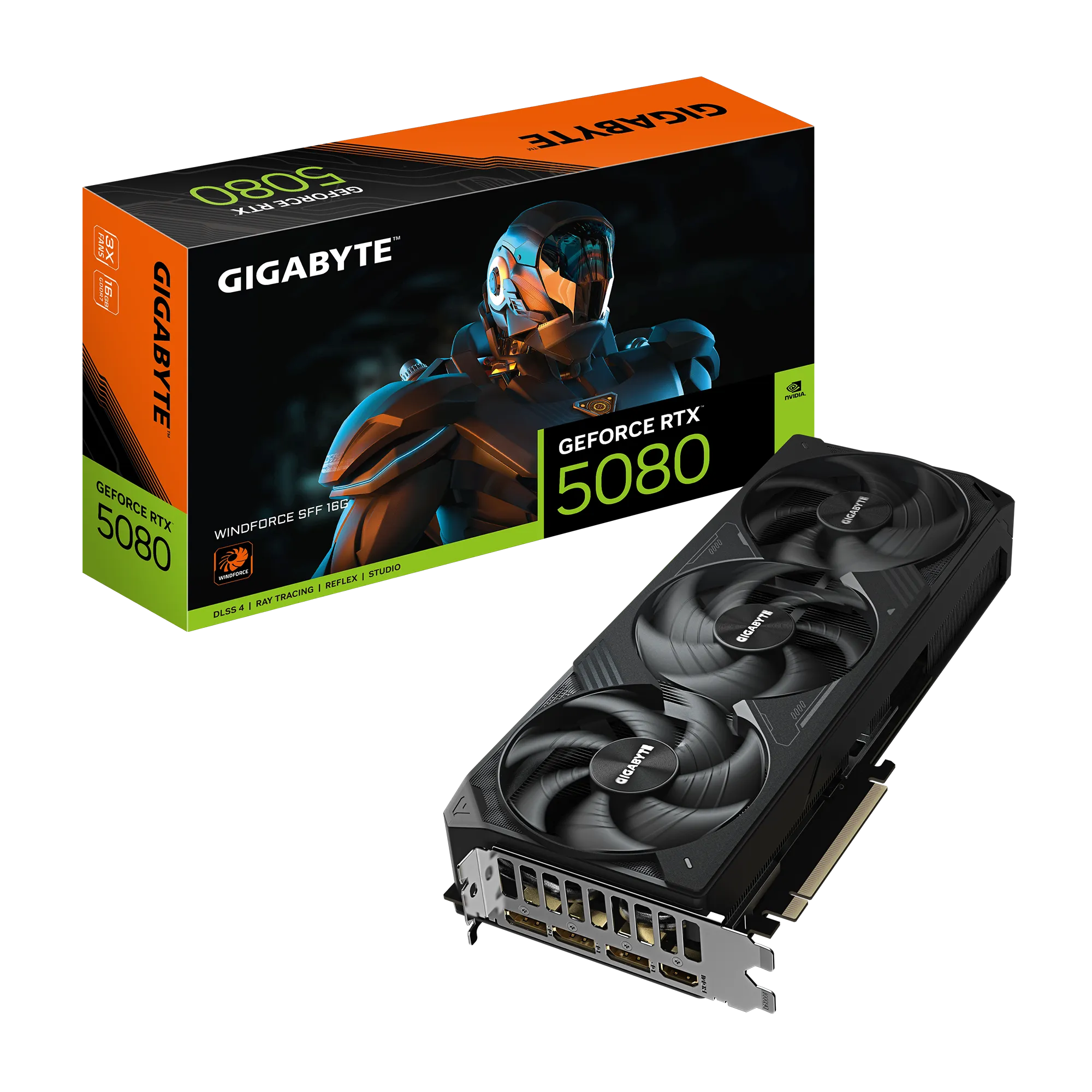 Gigabyte GeForce RTX 5080 WINDFORCE SFF 16GB GDDR7 Graphics Card - | Buy Online at Shwetha Computers