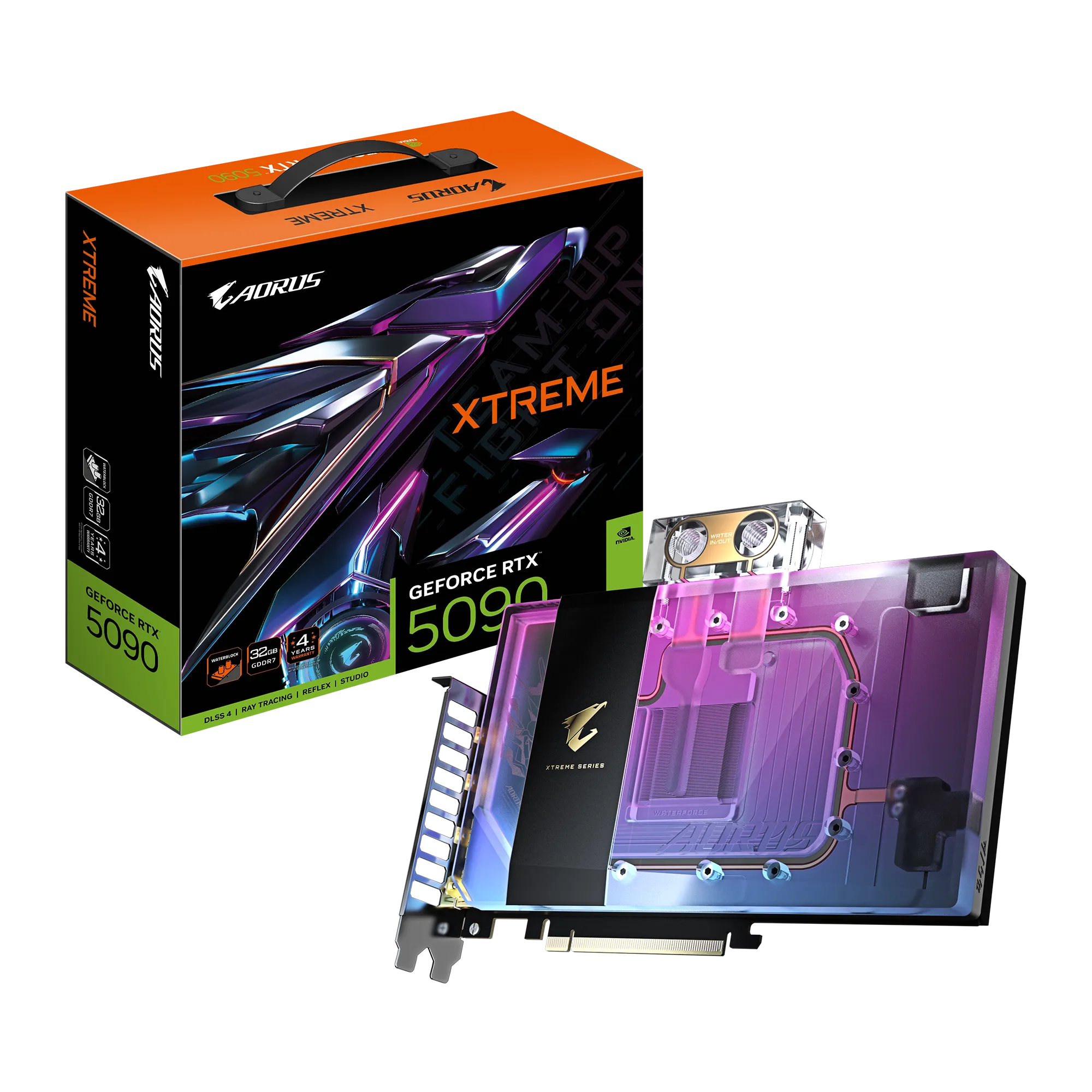 Gigabyte AORUS RTX 5090 Xtreme Waterforce WB 32GB GDDR7 Graphics Card - | Buy Online at Shwetha Computers