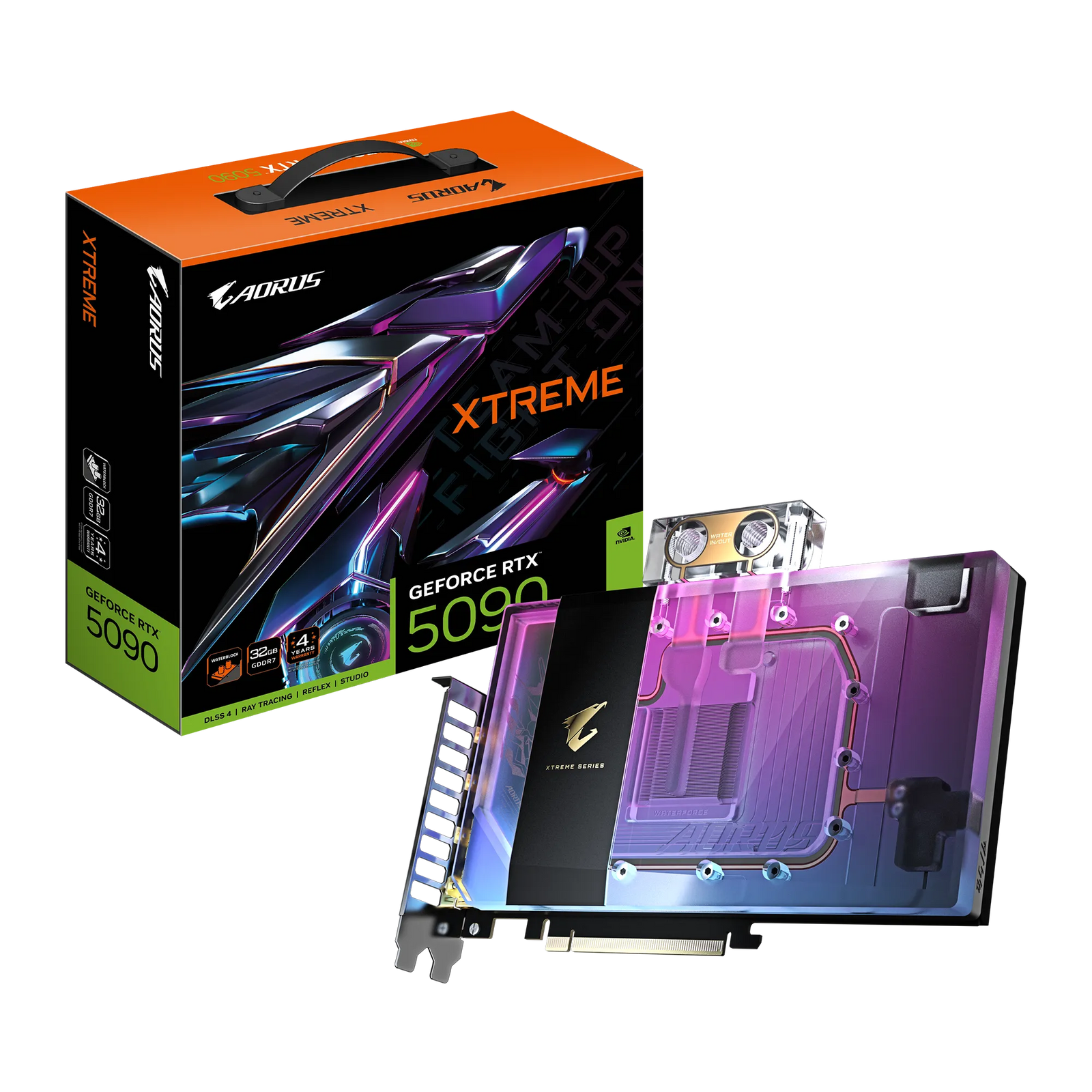 Gigabyte AORUS RTX 5090 Xtreme Waterforce WB 32GB GDDR7 Graphics Card - | Buy Online at Shwetha Computers