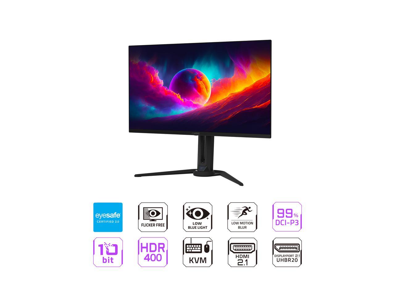 Gigabyte AORUS FO32U2P 32” QD-OLED Flat Gaming Monitor