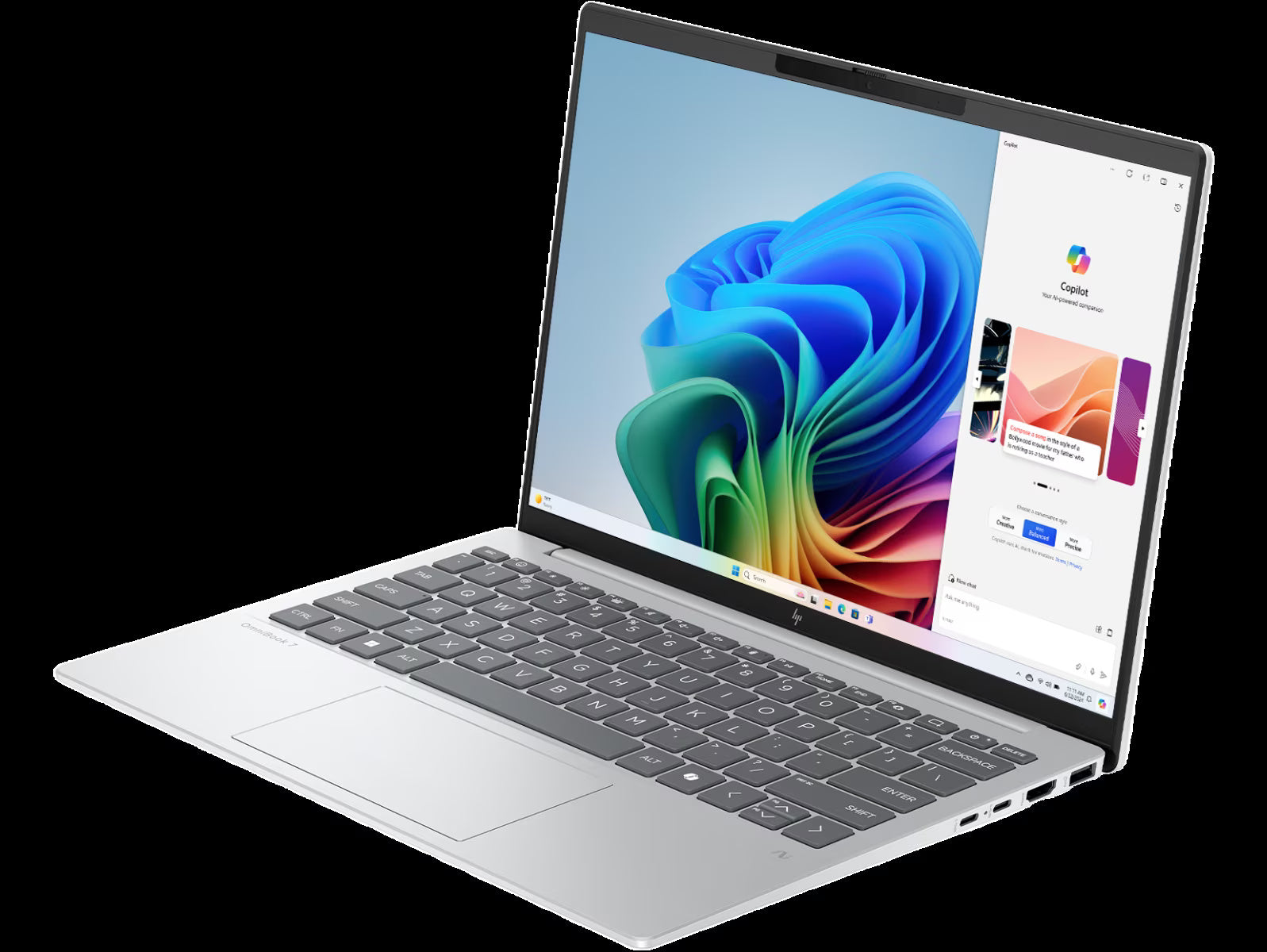 HP Omni Book 7 Gaming Laptop AMD Ryzen AI 5 processor, 16GB, 512GB SSD, AMD Radeon 840M Graphics, 13.3