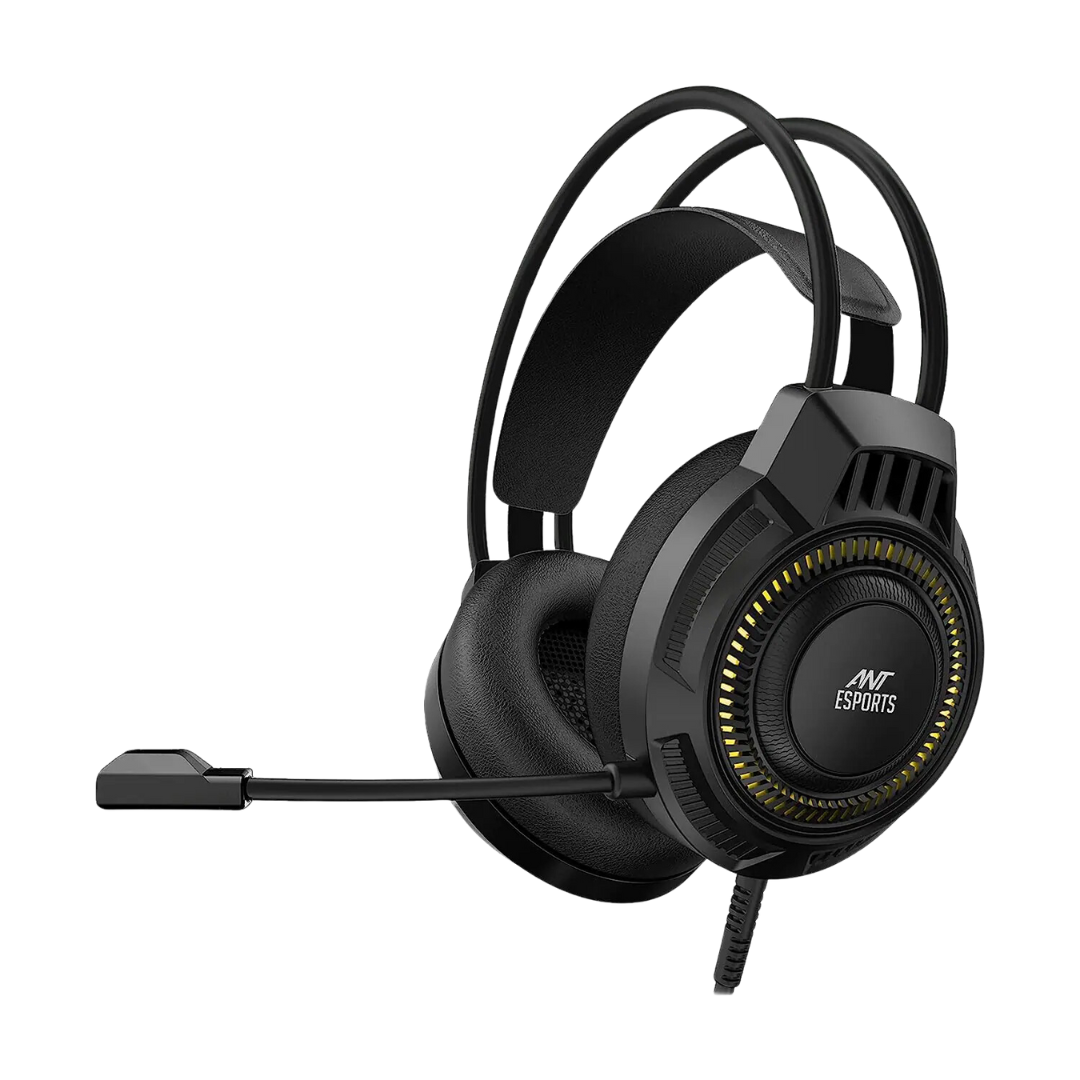 Ant Esports H580 Pro RGB Gaming Headset - Black, 40mm Speaker, Omni Directional Mic, 2M USB + 2X3.5mm Connector