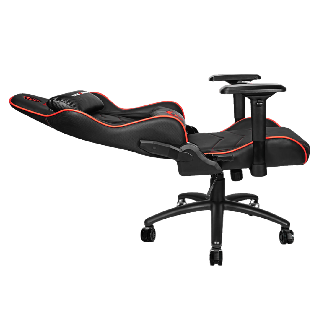MSI Gaming Chair (Black) MAG CH120 X - High Back, Adjustable Armrests, PVC Leather, Steel Base
