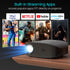 PORTRONICS Beem 490 6000 Lumens Smart Led Projector | Streaming Apps | 1080p Full HD | 6000 Lumens | 5W Speaker