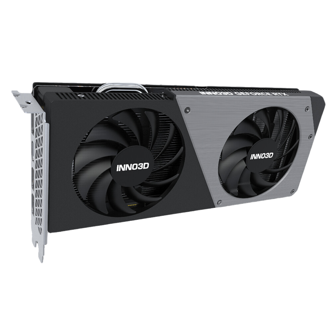 Inno3d RTX 4060 Twin X2 OC 8GB Graphics Card with Real-Time Ray Tracing, 3072 CUDA Cores, and 128-bit GDDR6 Memory Interface Width.