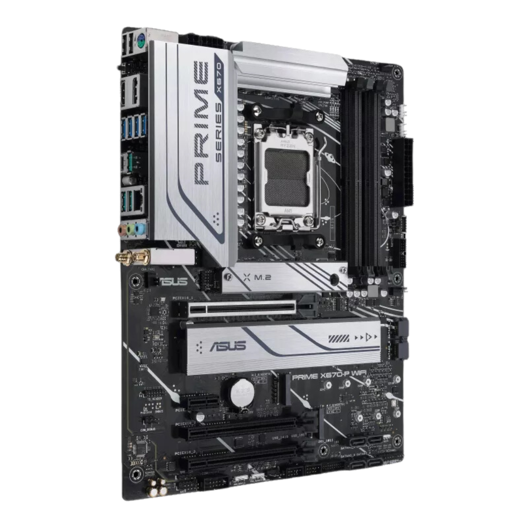 Asus Prime X670-P WIFI CSM Motherboard for AMD Ryzen 7000 Series with DDR5 Memory, PCIe 4.0 Slots, and Wi-Fi 6 - | Buy Online at Shwetha Computers