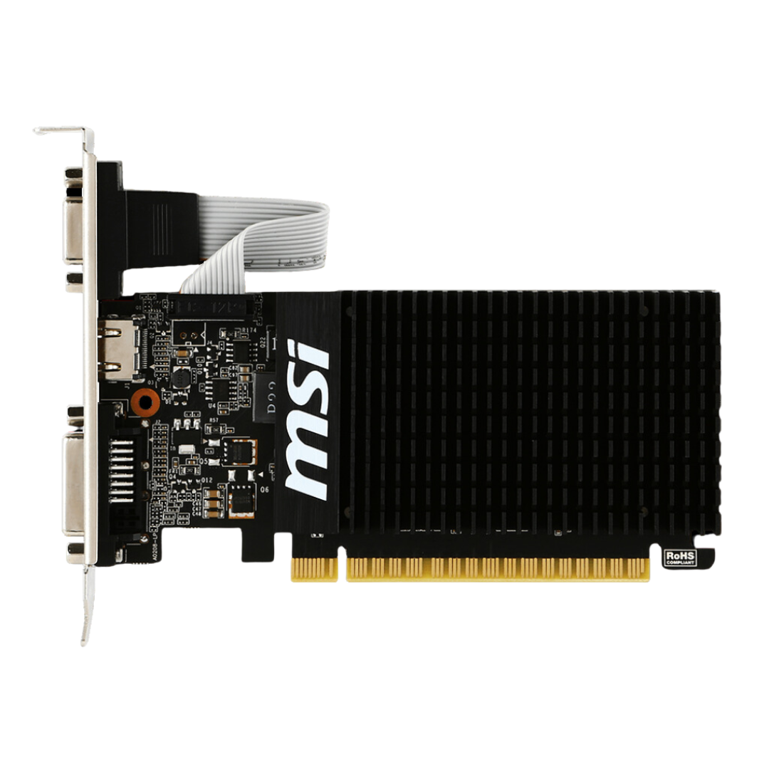 MSI GT 710 2GD3H LP NVIDIA GeForce GT 710 PCI Express 2.0 x16 Graphics Card