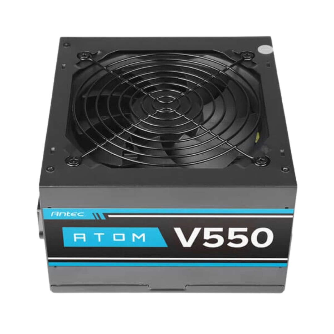 Antec Atom V550 550W Power Supply - ATX 12V 2.31, 140x150x86mm, Non-Modular, OVP,OCP,SCP,NLO protection, 120mm Fan