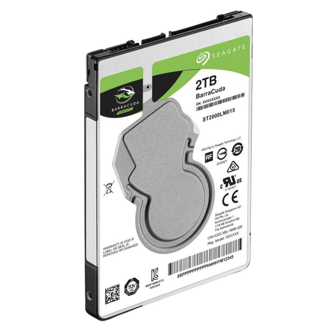 Seagate Barracuda 2TB Internal HDD SATA 6Gb/s 5400 RPM 2.5 Inch 128MB Cache