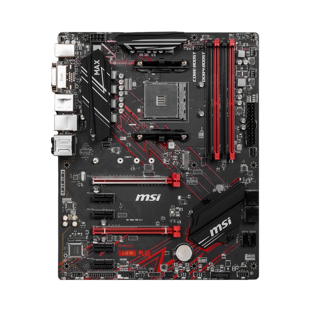 MSI B450 GAMING PLUS MAX AM4 Ryzen 64GB DDR4 4133MHz ATX Motherboard