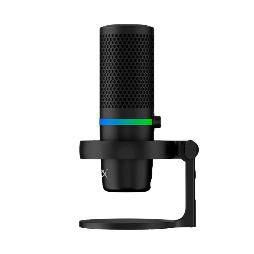 HyperX DuoCast RGB USB Condenser Microphone (Black) - Cardioid & Omnidirectional, 20Hz-20kHz Frequency Response