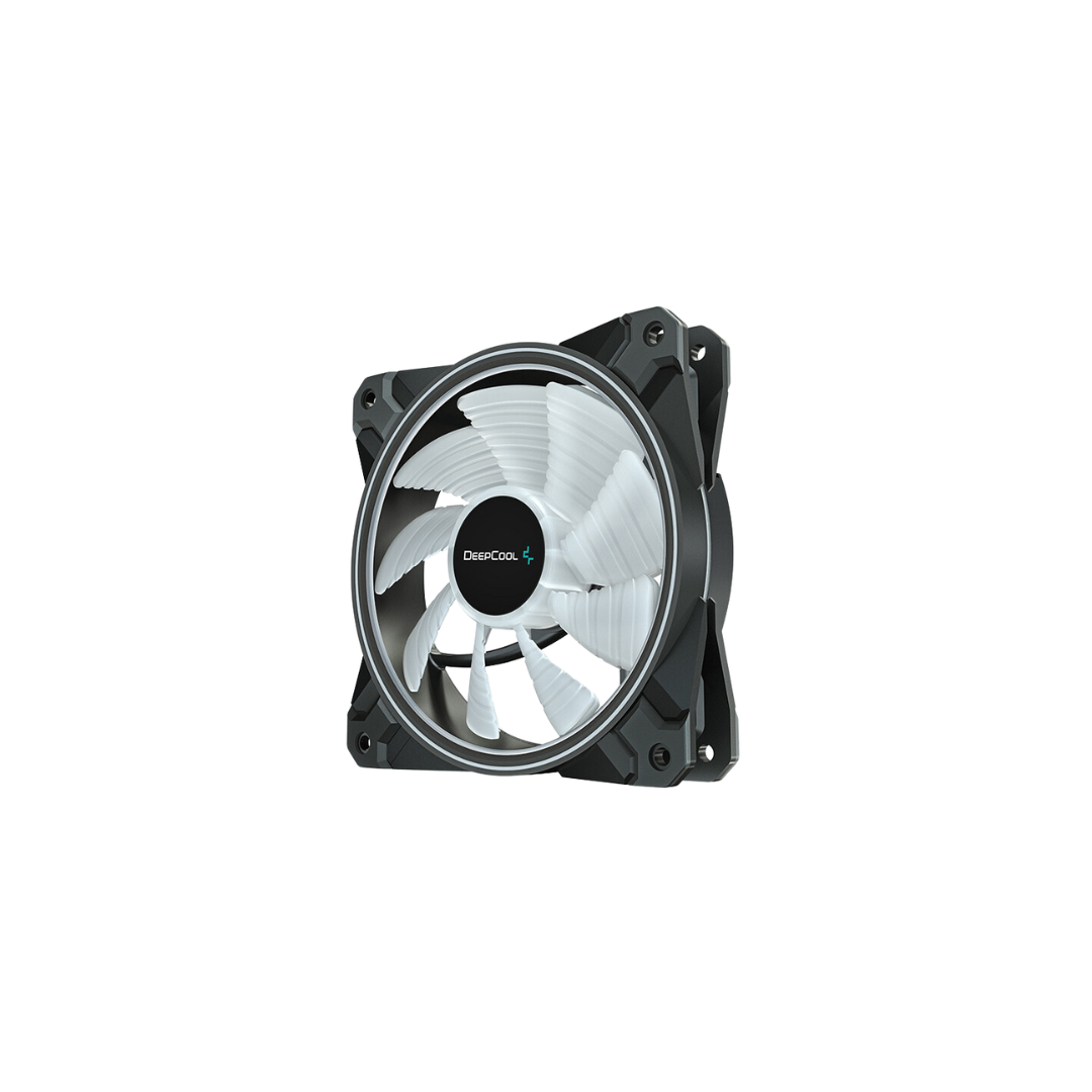 DeepCool CF120 PLUS 3XFAN RGB 120mm 4-Pin PWM 12V 0.18A 2.16W 5VDC 0.63A 3.15W Case Fan DP-F12-AR-CF120P-3P