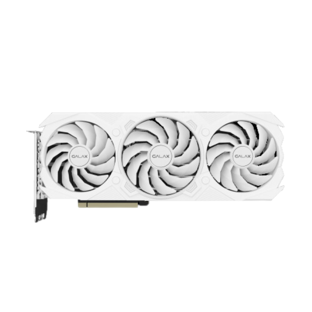 Galax RTX 4070 Ti EX Gamer White Graphics Card, 2670 Boost Clock, 12GB Memory, WING 2.0 Fan Stop