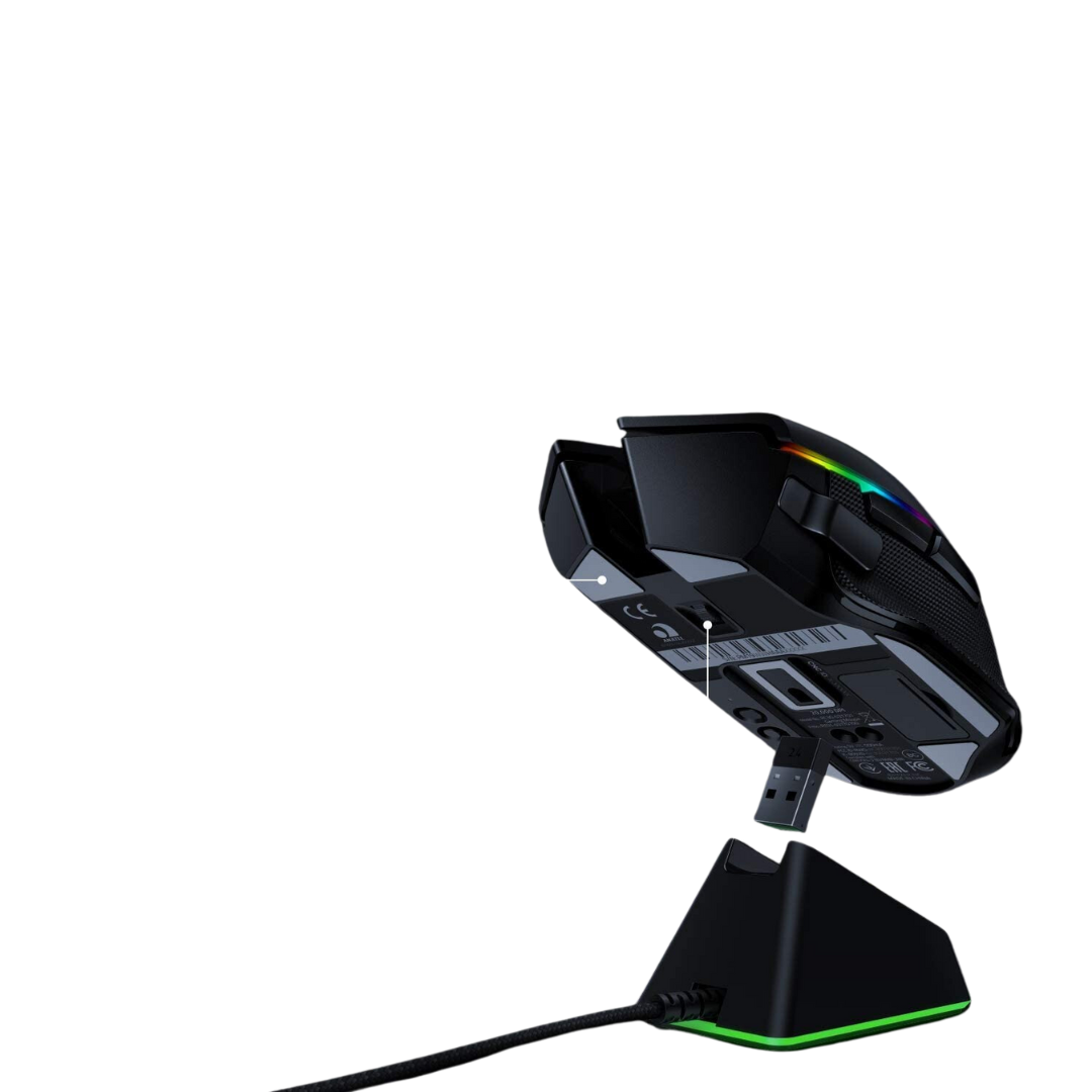 RAZER Basilisk Ultimate Rechargeable Wireless Optical Gaming Mouse Black RGB Light 100 Hours 5.12 x 2.36 x 1.65 109 12 China