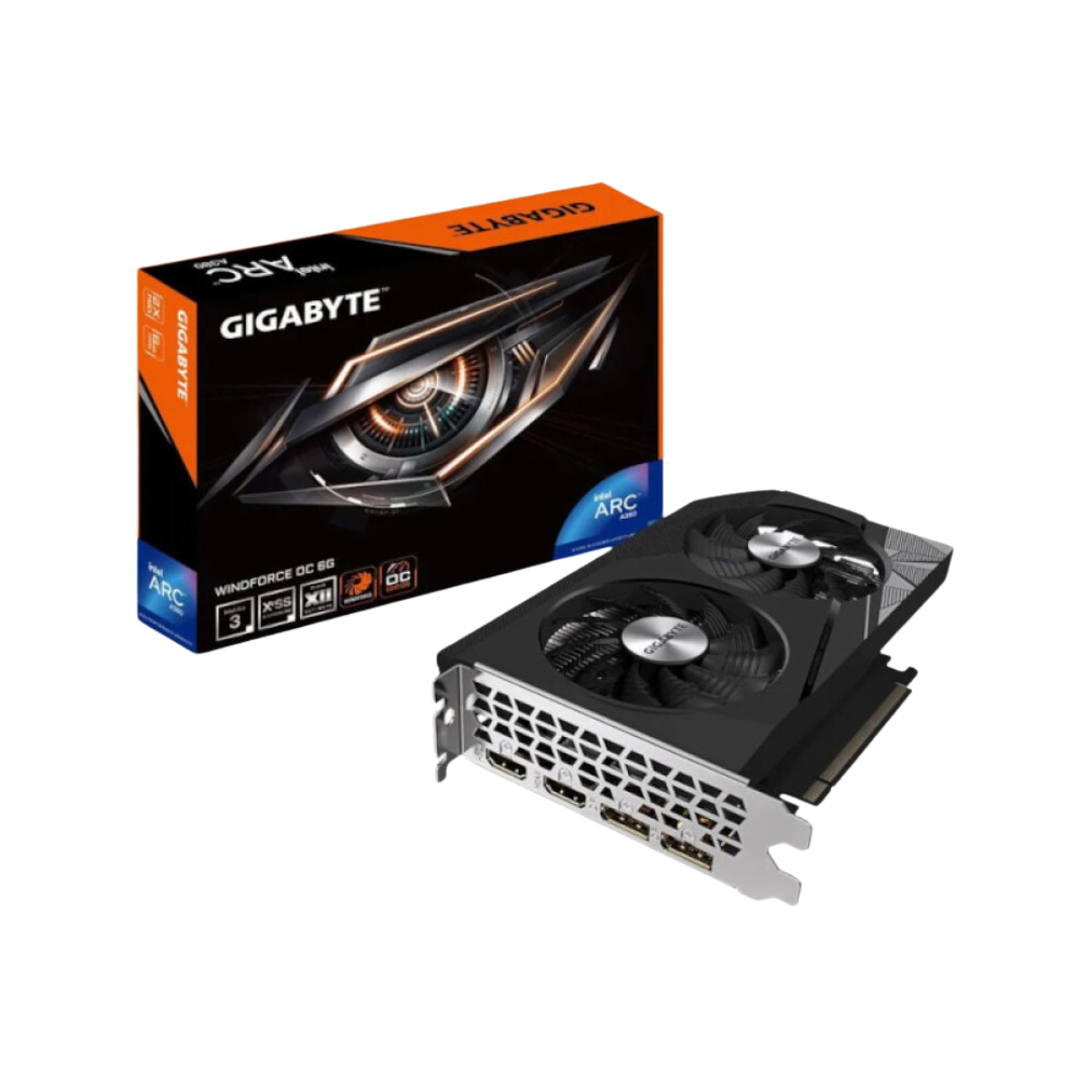 GIGABYTE ARC A380 WINDFORCE OC 6GB GDDR6 Graphics Card