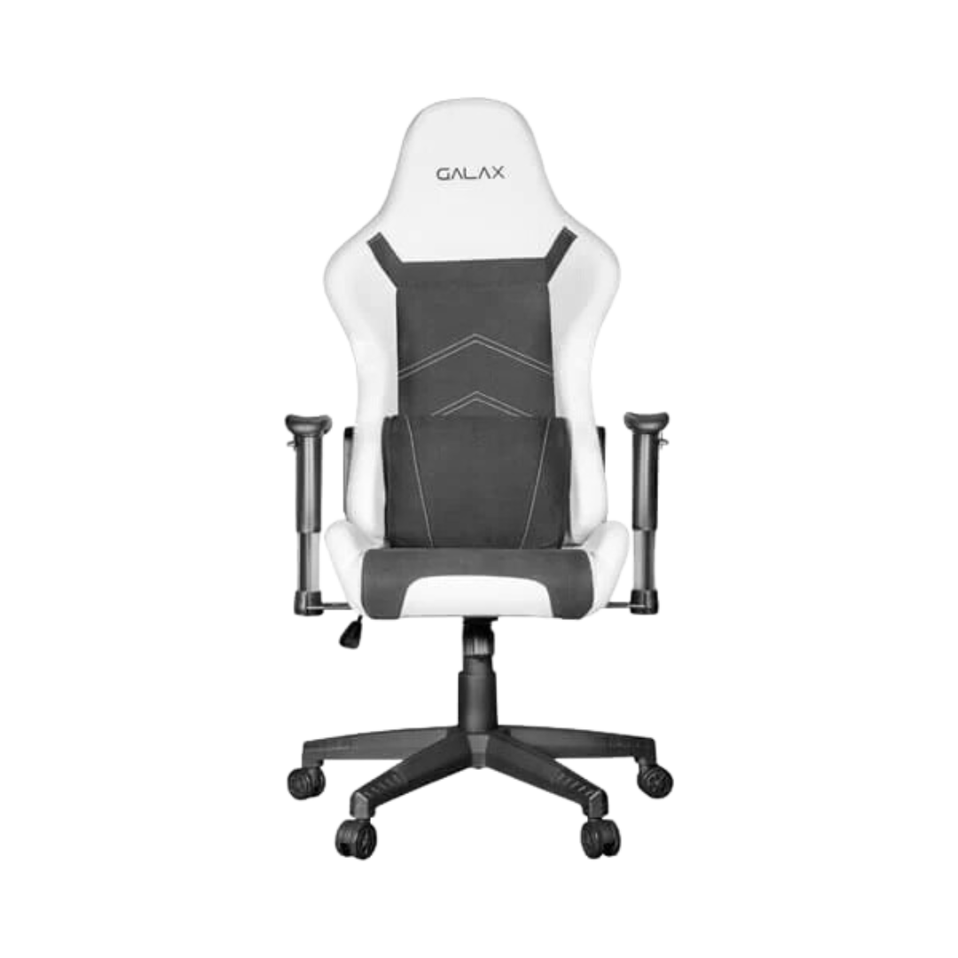 GALAX 04 White PVC Leather Chair - 90-180° Recline - SGS Certified 100mm Class 3